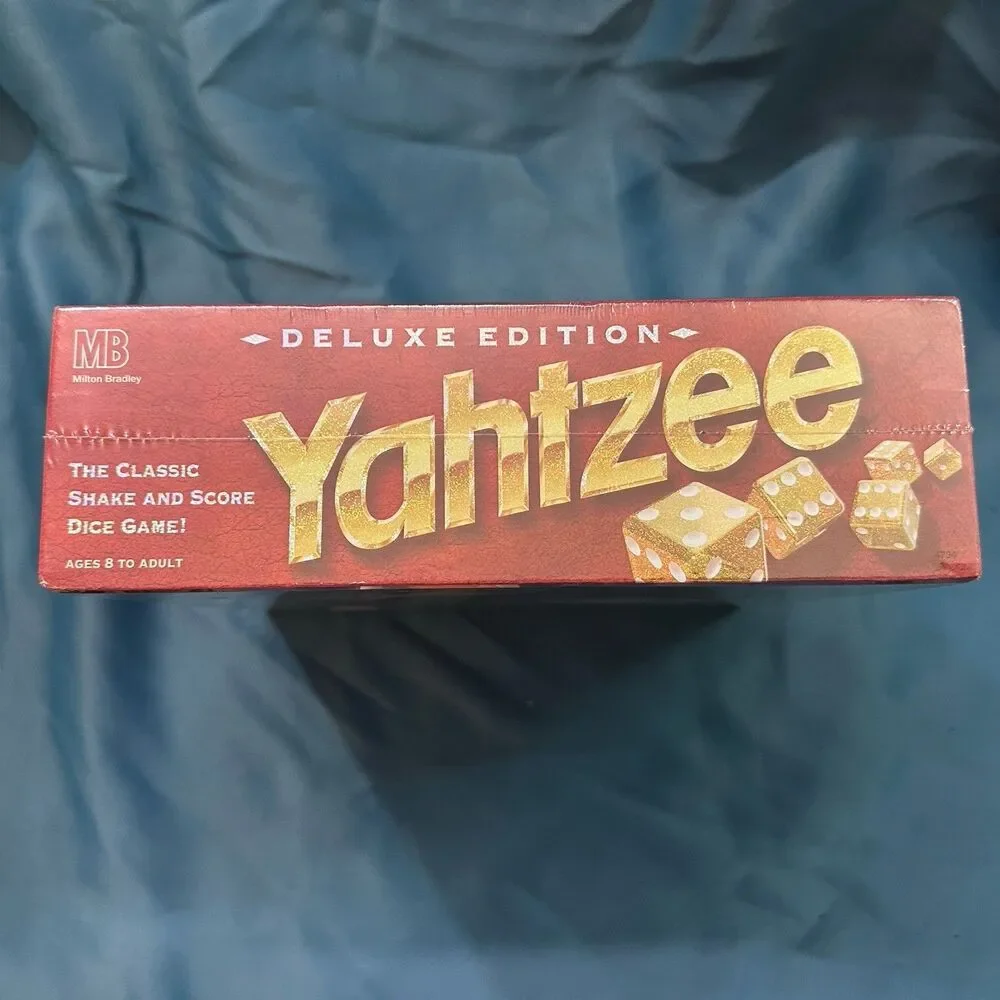 Vtg 1997 Milton Bradley Deluxe Edition Yahtzee Dice Game Factory Sealed New
